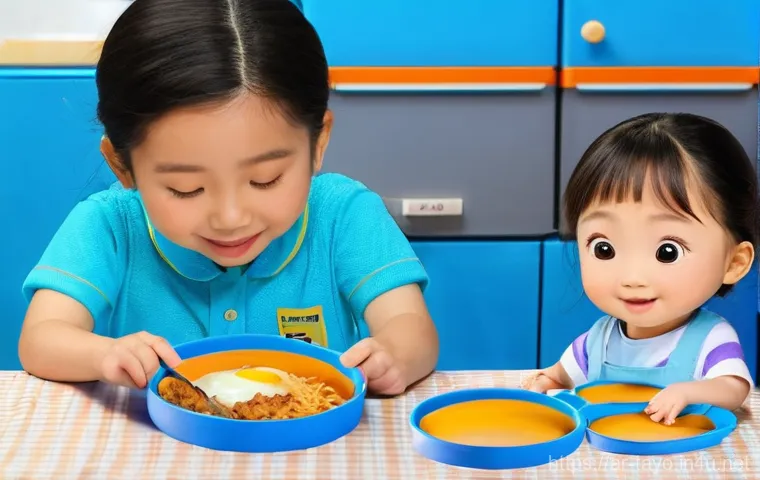 타요 라이선스 상품 - **Prompt Title: Learning and Friendship with Tayo**
    "Two diverse children, around 5-7 years old,...