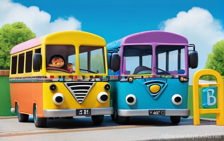 타요와 어린이 교육 - **Prompt 1: Tayo and Friends Building Together**
    "A vibrant, cheerful scene featuring Tayo the L...