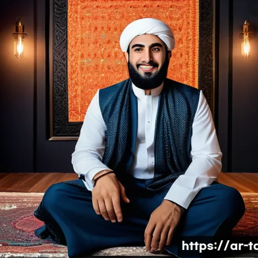 타요의 크리에이터 영향력 - A dynamic digital content creator named Tayyo engaging warmly with a Middle Eastern audience, sittin...