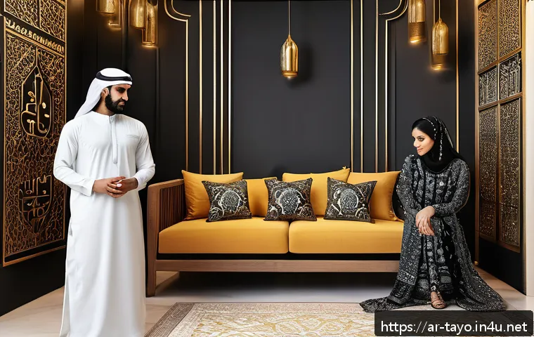 타요 공식 스토어 - A vibrant and modern online shopping scene set in a Middle Eastern home environment, showcasing a di...